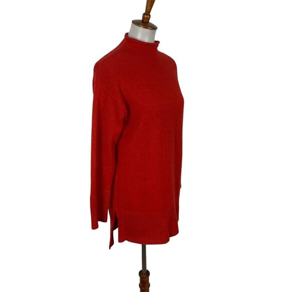 Anthropologie Moth Women's Sweater XXS Cozy Red Knit Pullover - Picture 2 of 6
